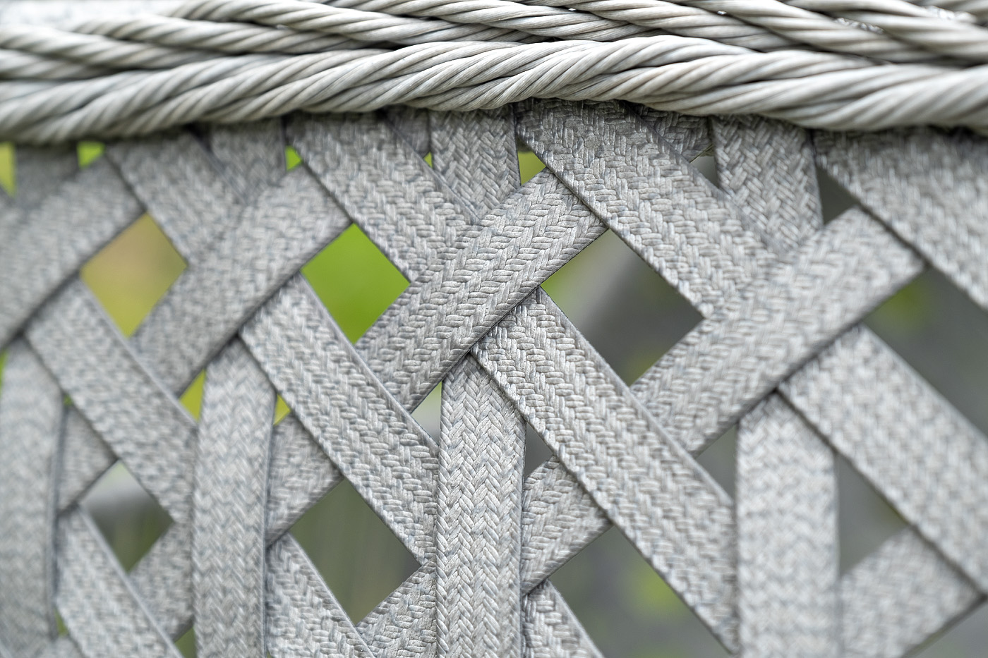 Капри подвесное кресло из искусственного ротанга, цвет серый фото 4