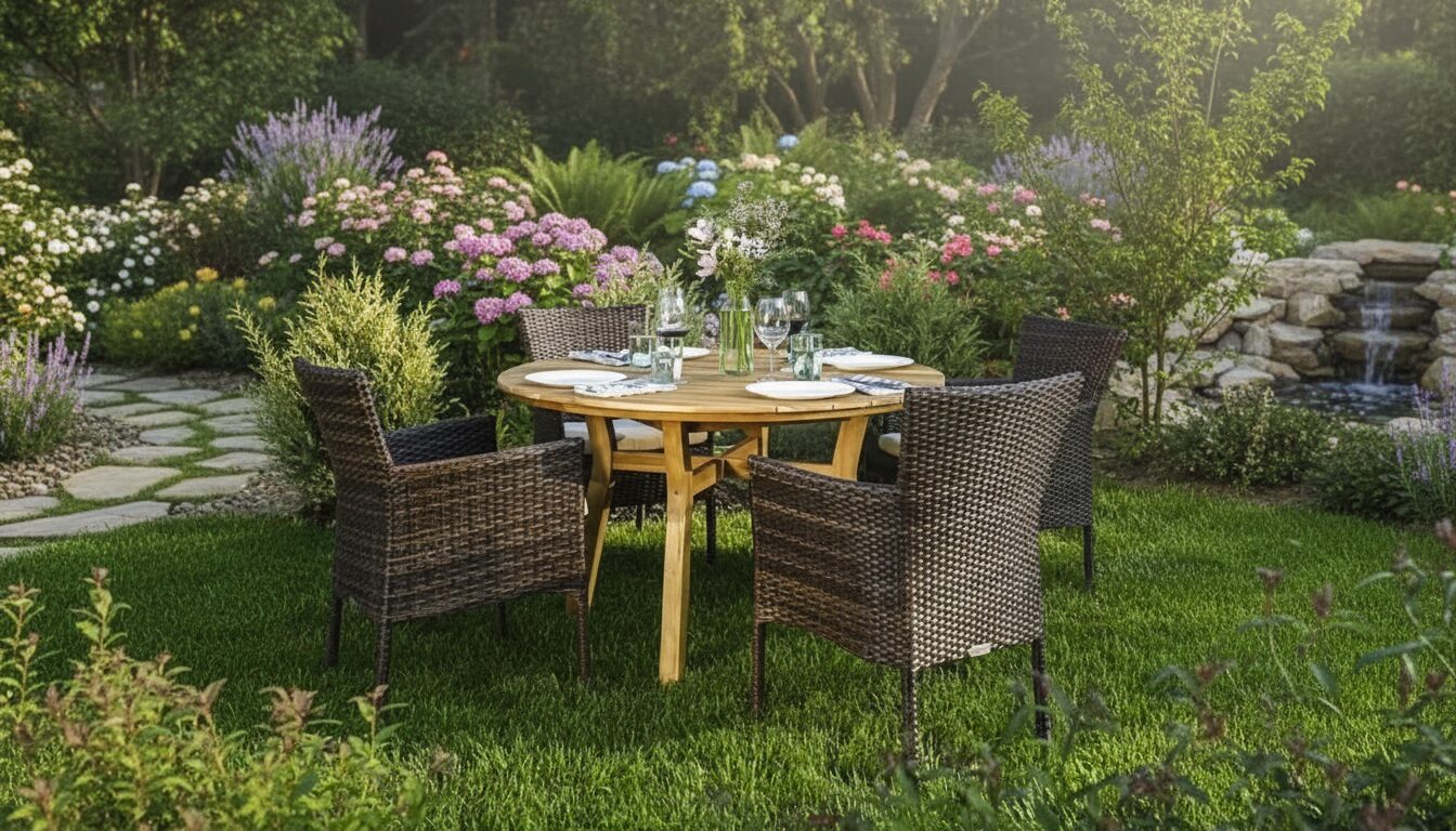 Обеденный комплект МОДЕНА 116 см на 4 персоны с креслами Joygarden фото 1