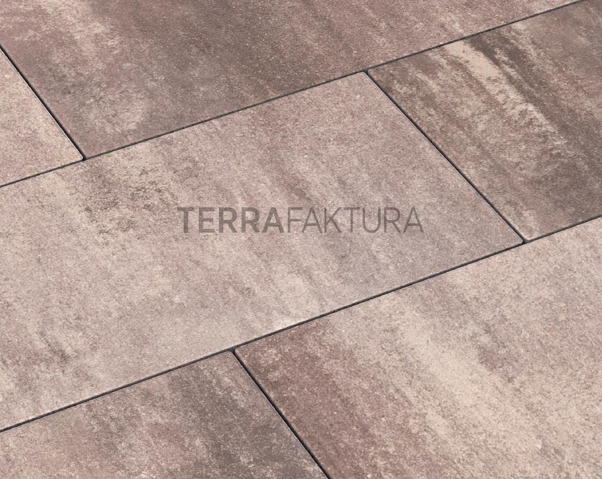 Тротуарная плитка Terrafaktura Урбан 600x300x80 мм Бархатный закат фото 2