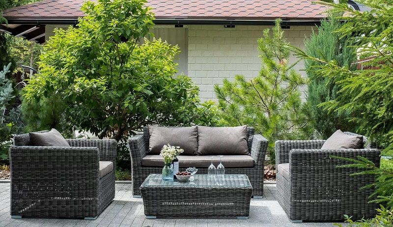 Кресло Капучино 4SIS из искусственного ротанга, цвет графит фото 6