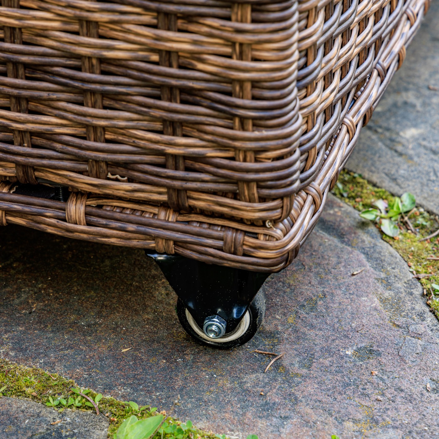 Сундук для хранения Karl 120 Royal Family из искусственного ротанга c колесиками, цвет коричневый фото 11