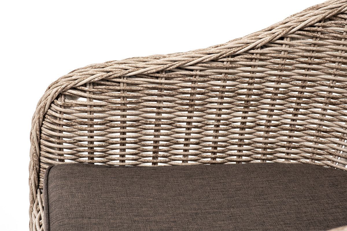 Обеденная группа Эспрессо–80 R 4SIS из искусственного ротанга, цвет бежевый фото 4