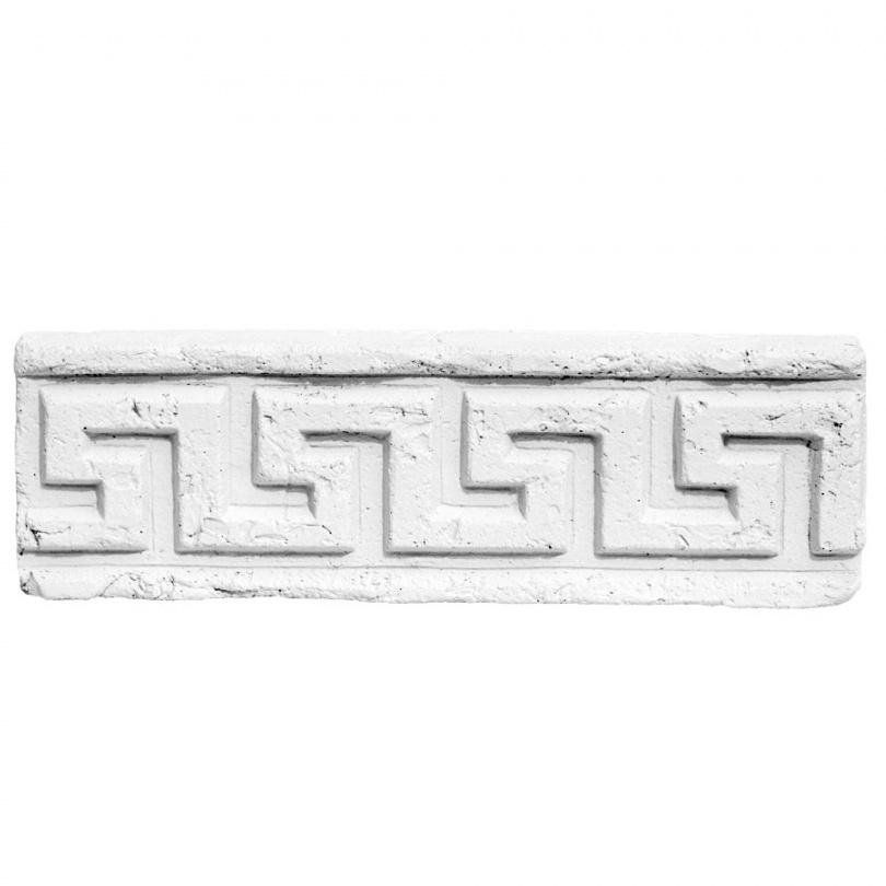 Карниз "Меандр узкий" линейный, цвет Белый фото 1