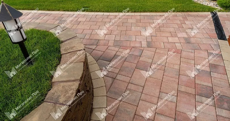 Тротуарная плитка Braer Мозаика, 60 мм. Фламинго фото 4