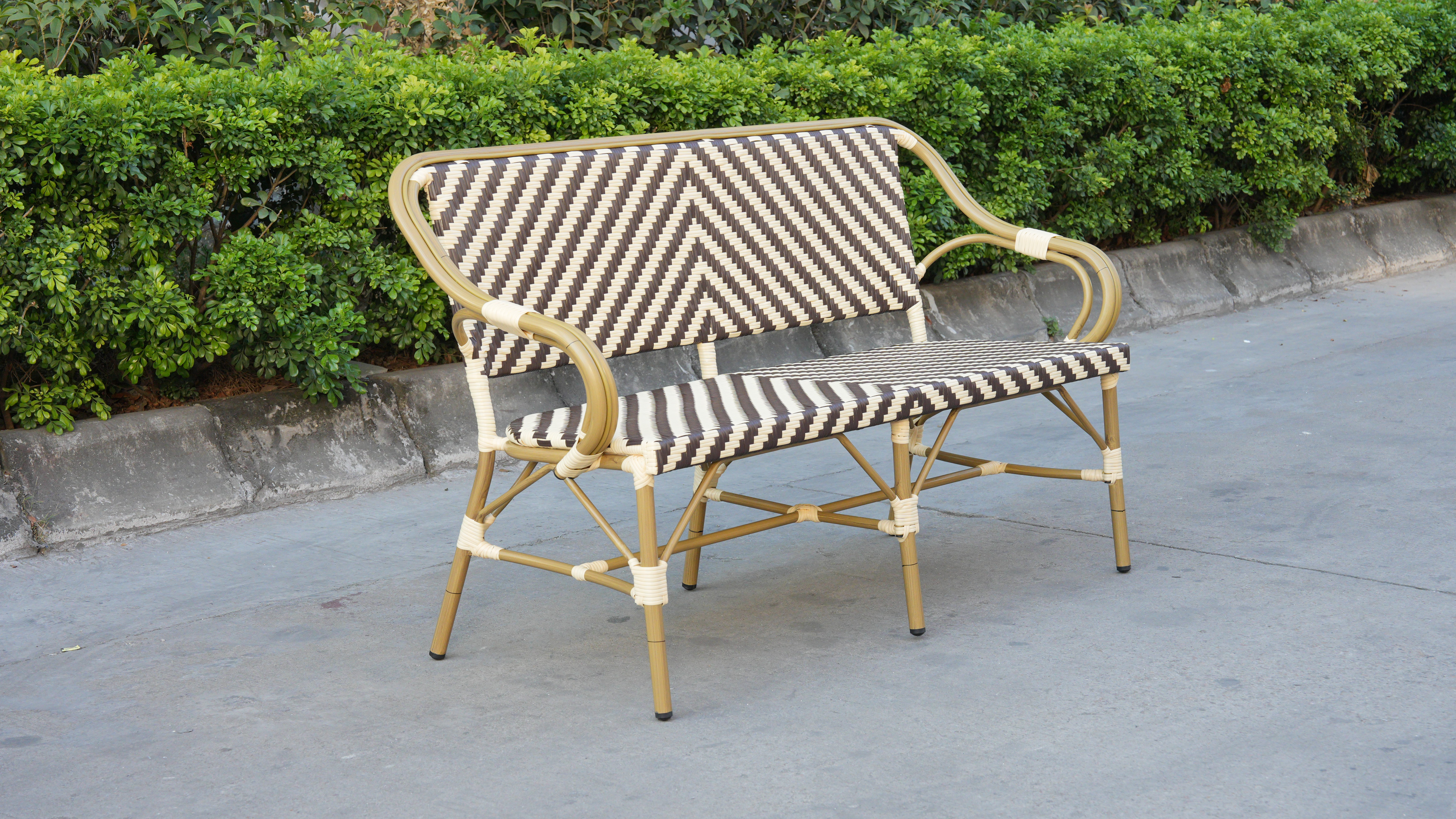 Кабри диван двухместный из искусственного ротанга, цвет бежево-коричневый фото 6