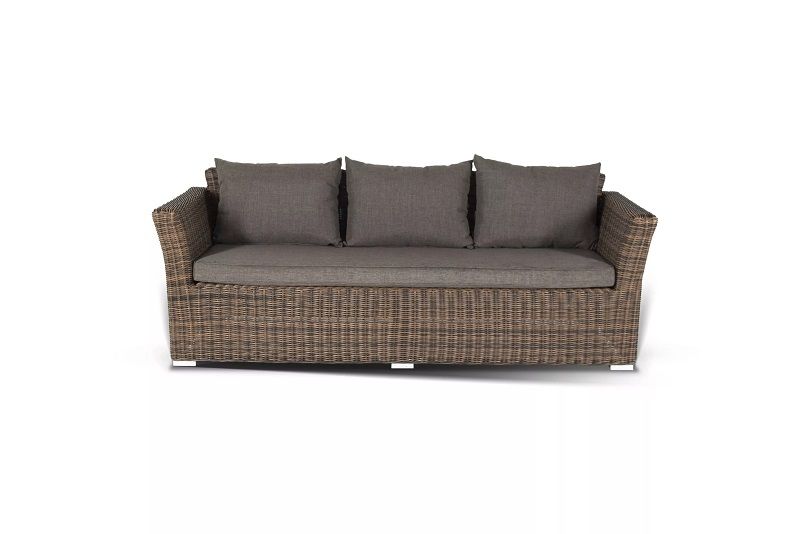 Лаунж-зона Капучино Дабл 4SIS из искусственного ротанга, цвет коричневый фото 4