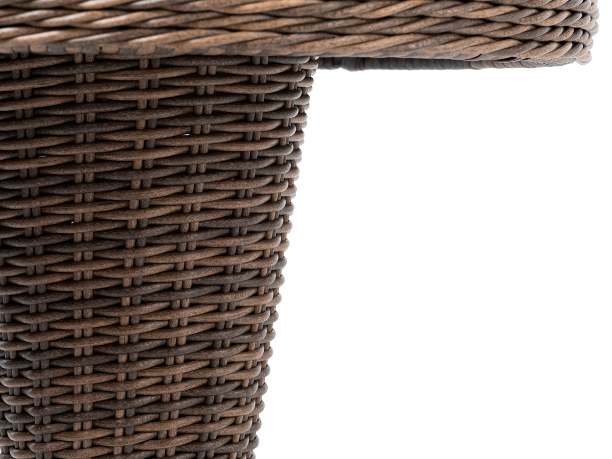 Леванте стол круглый из искусственного ротанга, цвет коричневый фото 5