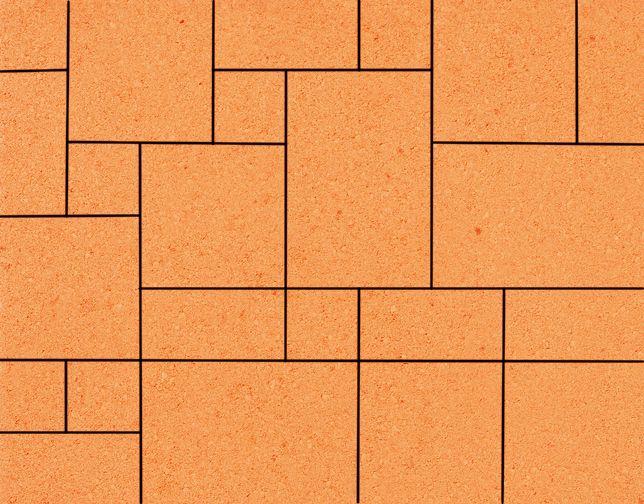 Тротуарная плитка 342 Механический завод Вилла 80 мм Оранжевый фото 1