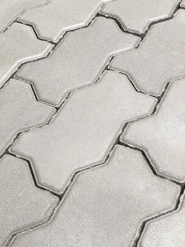 Тротуарная плитка Koldiz Волна 60 мм Моно Белый фото 1