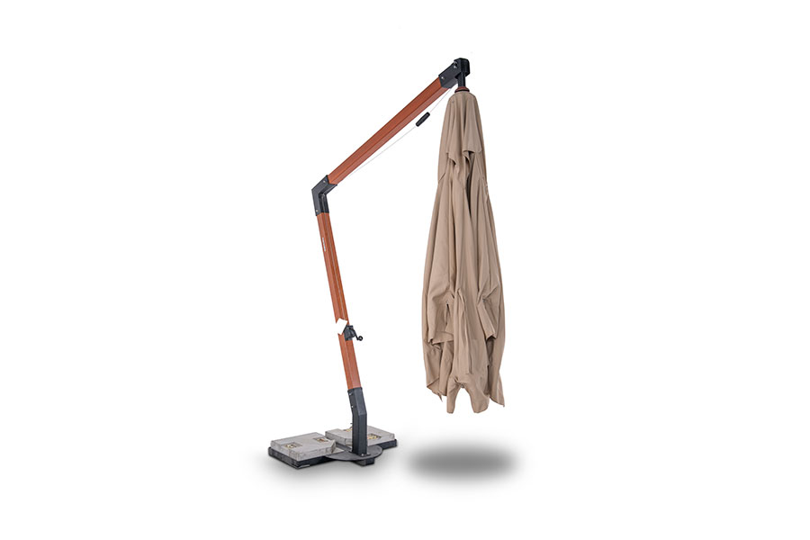 Ливорно зонт садовый 3х3м на боковой опоре из алюминия фото 5