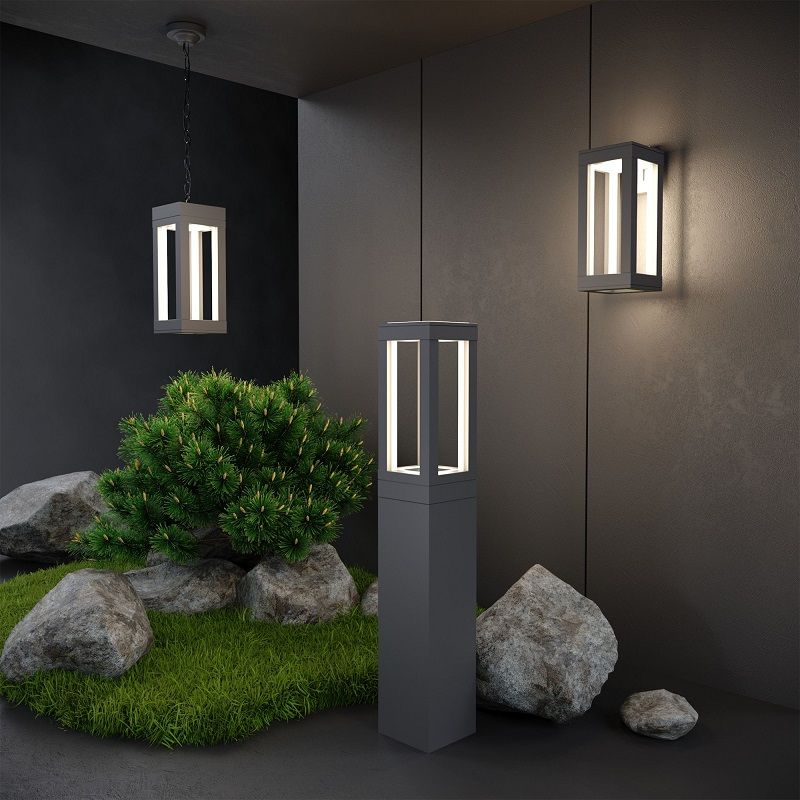 Уличный светильник Elektrostandard Frame LED IP54 1527 TECHNO LED серый фото 5
