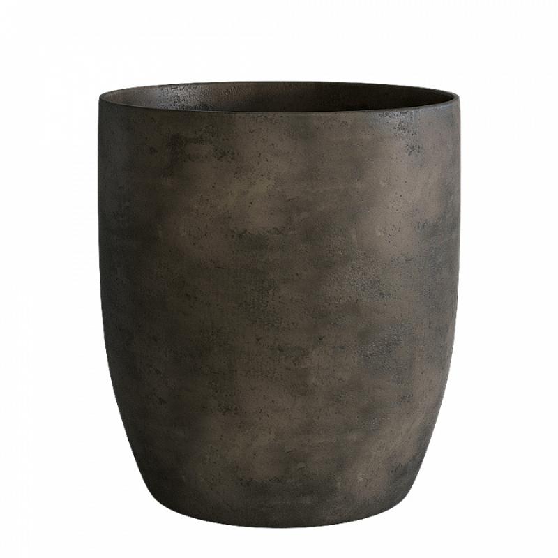 Кашпо Concretika Вейс3 D90 H95 Брезент грей фото 1