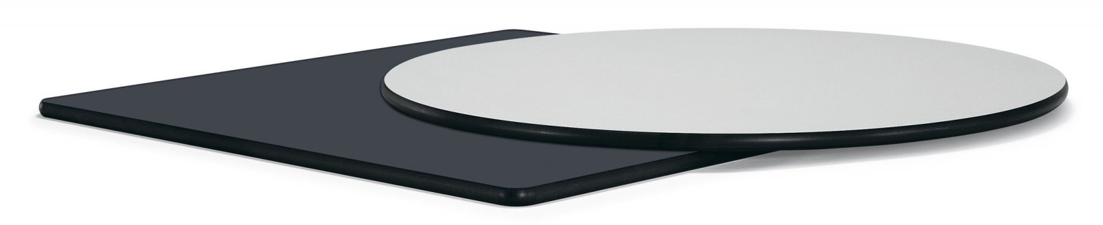 Каффе интерьерный стол из HPL круглый Ø70см, цвет молочный фото 4