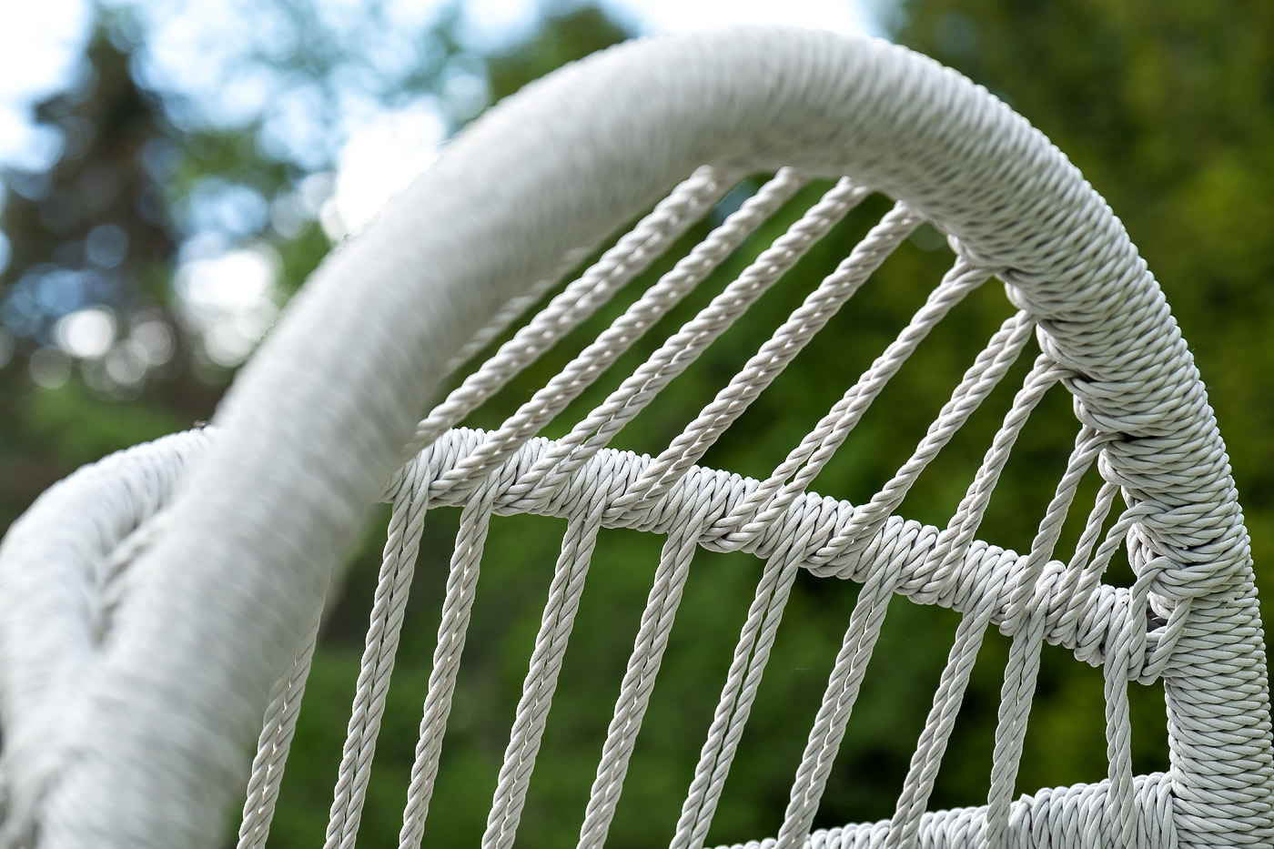 Севилья кресло-кокон из искусственного ротанга, цвет светло-серый фото 3