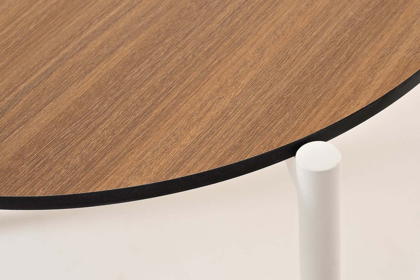 Диего журнальный стол из HPL 120х60 H40, каркас белый муар, цвет дуб фото 4