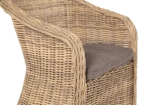 Плетеное кресло детское Равенна 4SIS из искусственного ротанга, цвет соломенный фото 2