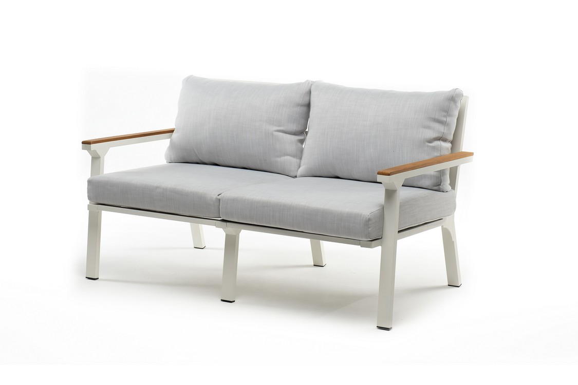 Диван из алюминия CONCORDE 2-х местный белый Joygarden фото 1