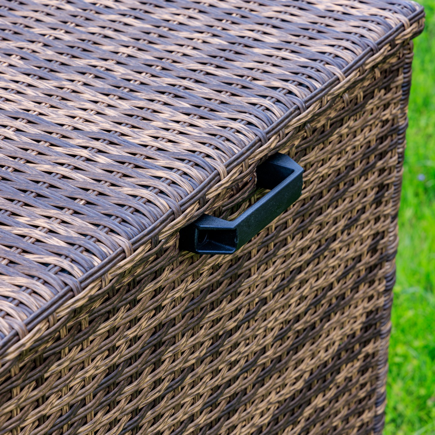 Сундук для хранения Karl 120 Royal Family из искусственного ротанга c колесиками, цвет коричневый фото 4