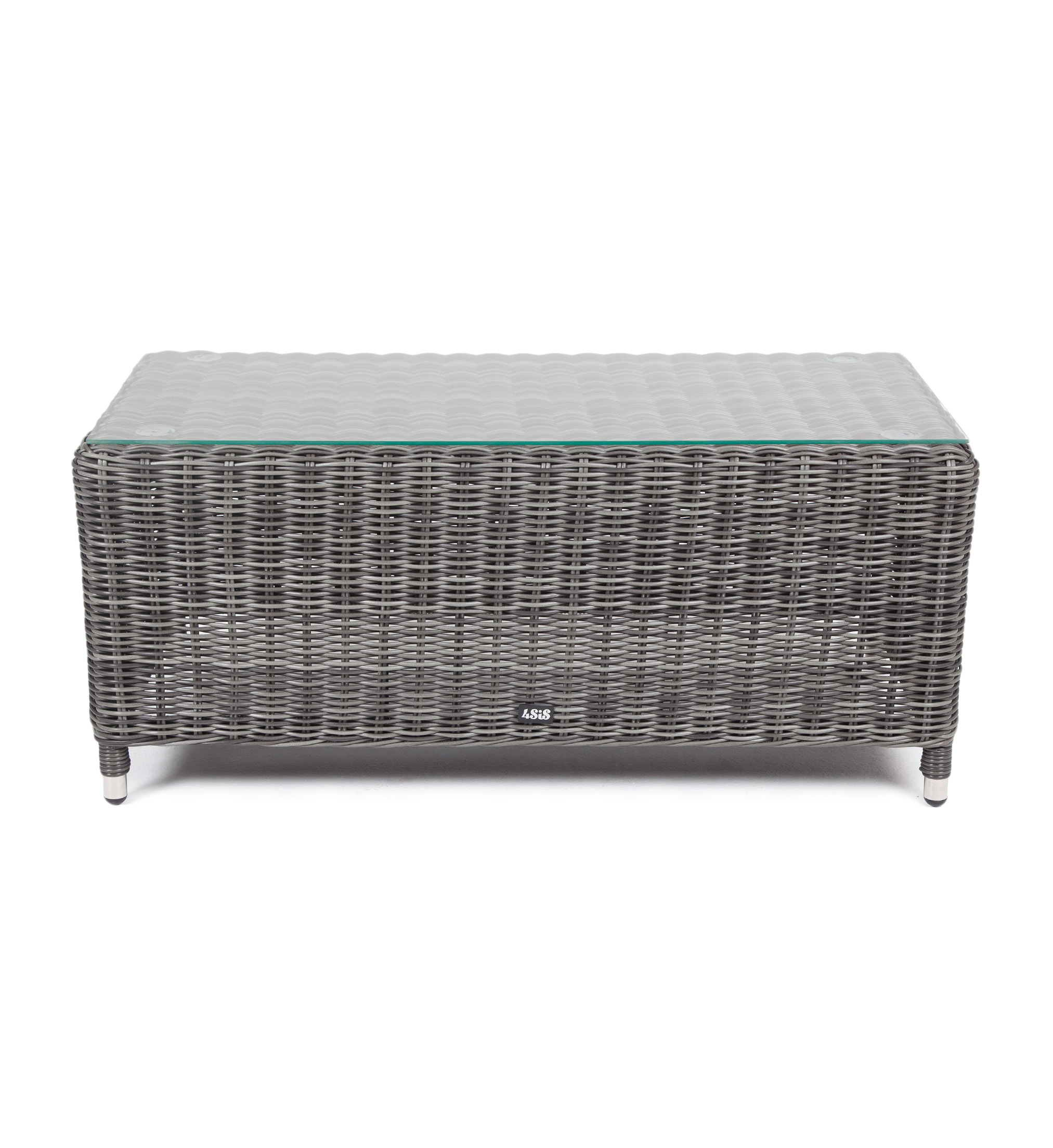 Кон Панна столик журнальный из искусственного ротанга, цвет графит фото 2