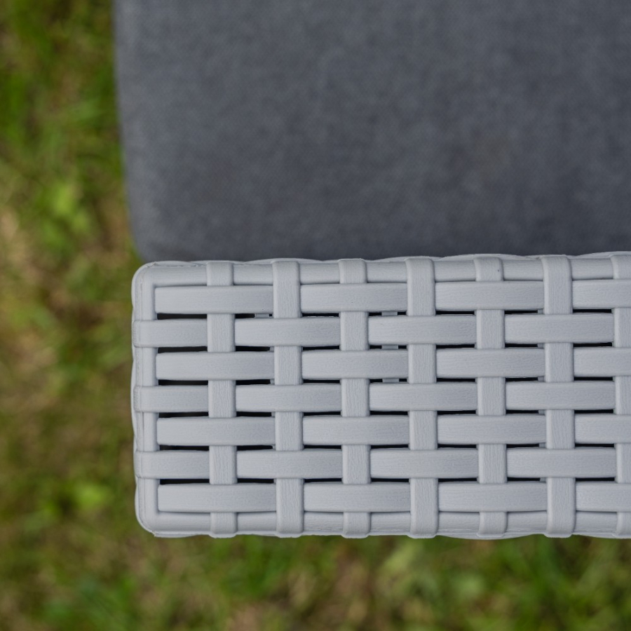 Диван трехместный Lana Royal Family из пластика, цвет светло-серый фото 3