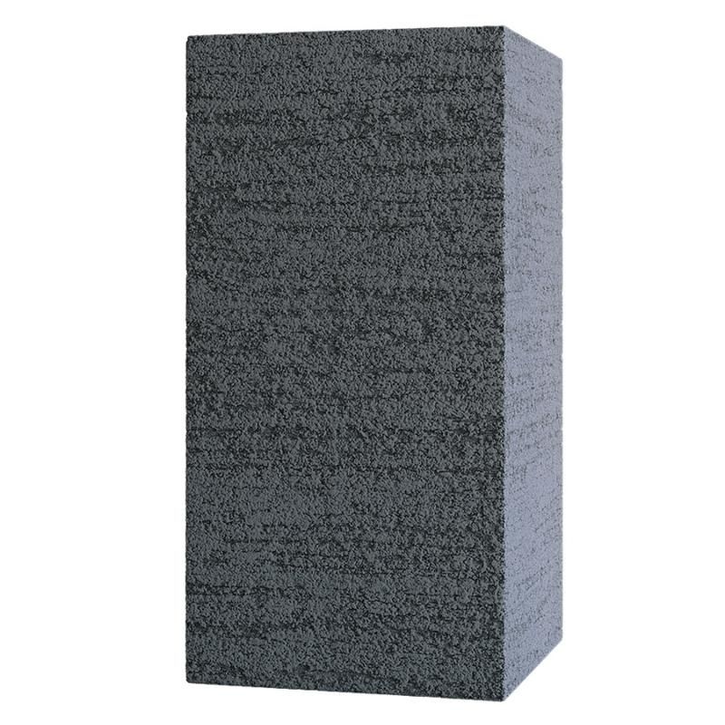 Кашпо Concretika Колонна 40x40x80 Эрозия серый фото 1