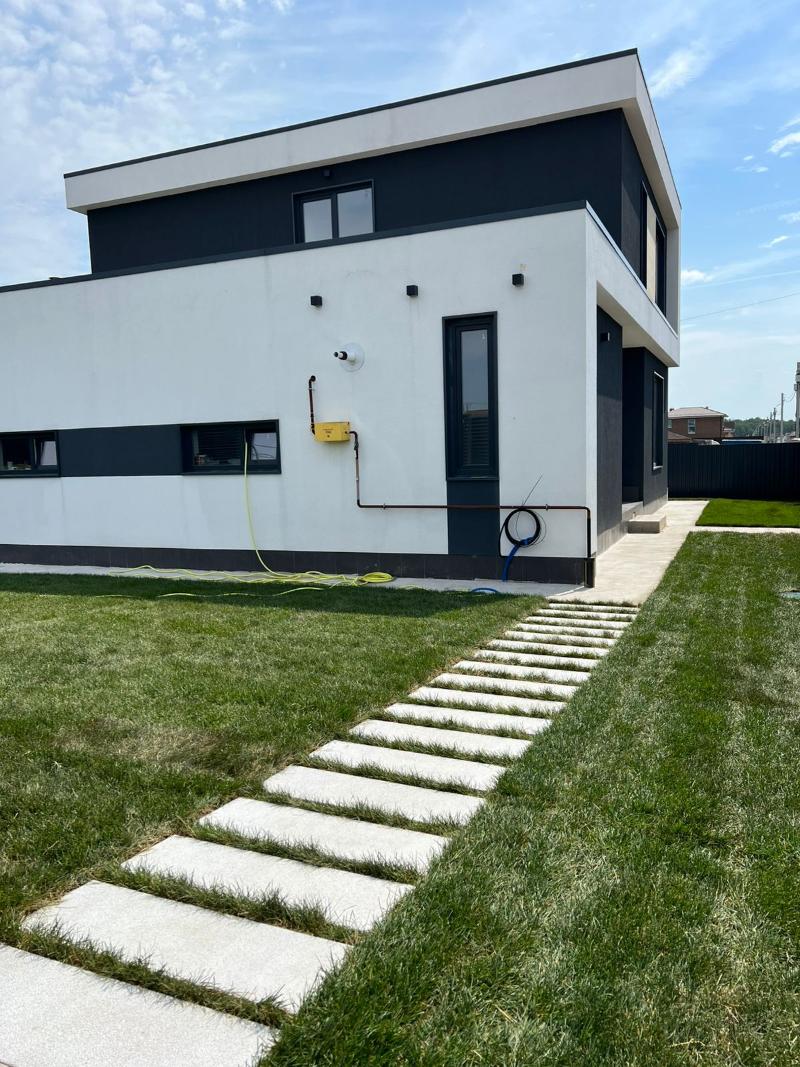 Пошаговая плита для дорожек 600х300х80 мм Белая с фактурой стоунмикс фото 3