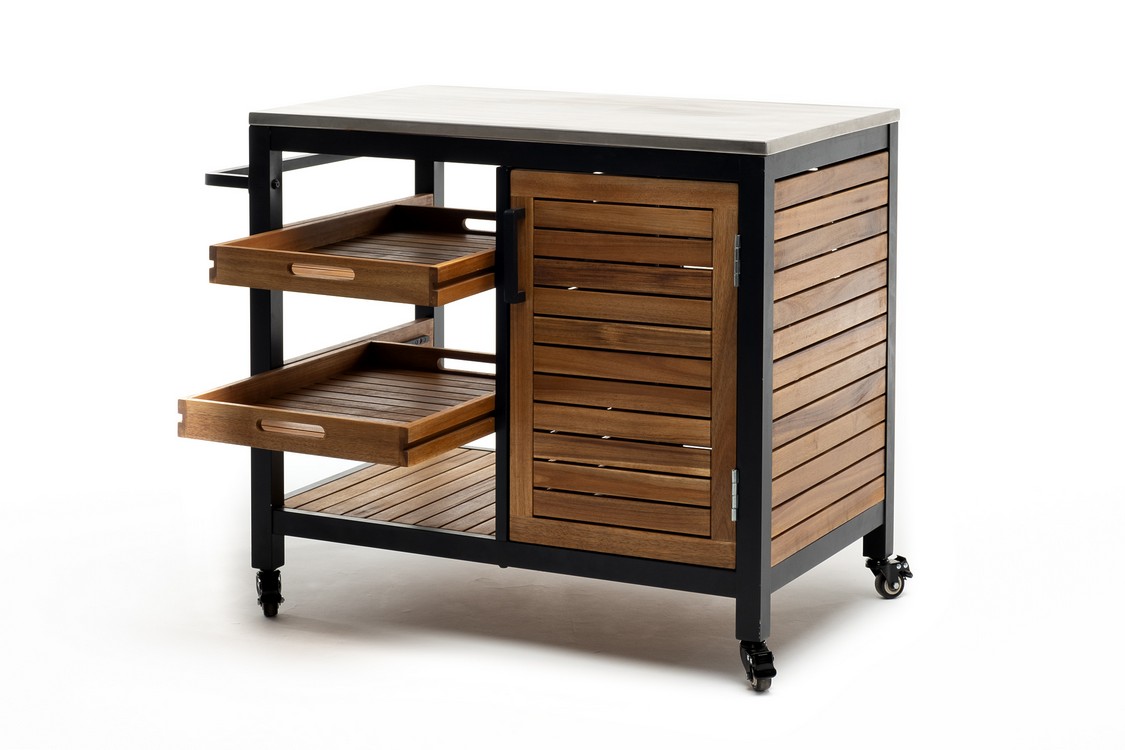 Стол сервировочный NOURD столешница нержавеющая сталь Joygarden фото 6