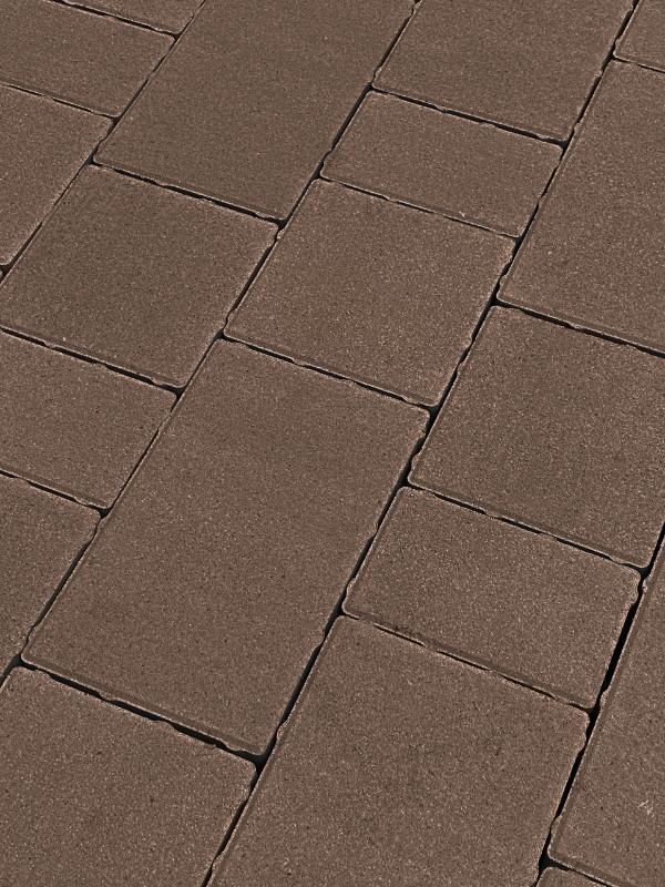 Тротуарная плитка Koldiz Новый Город 60 мм Моно Коричневый фото 1