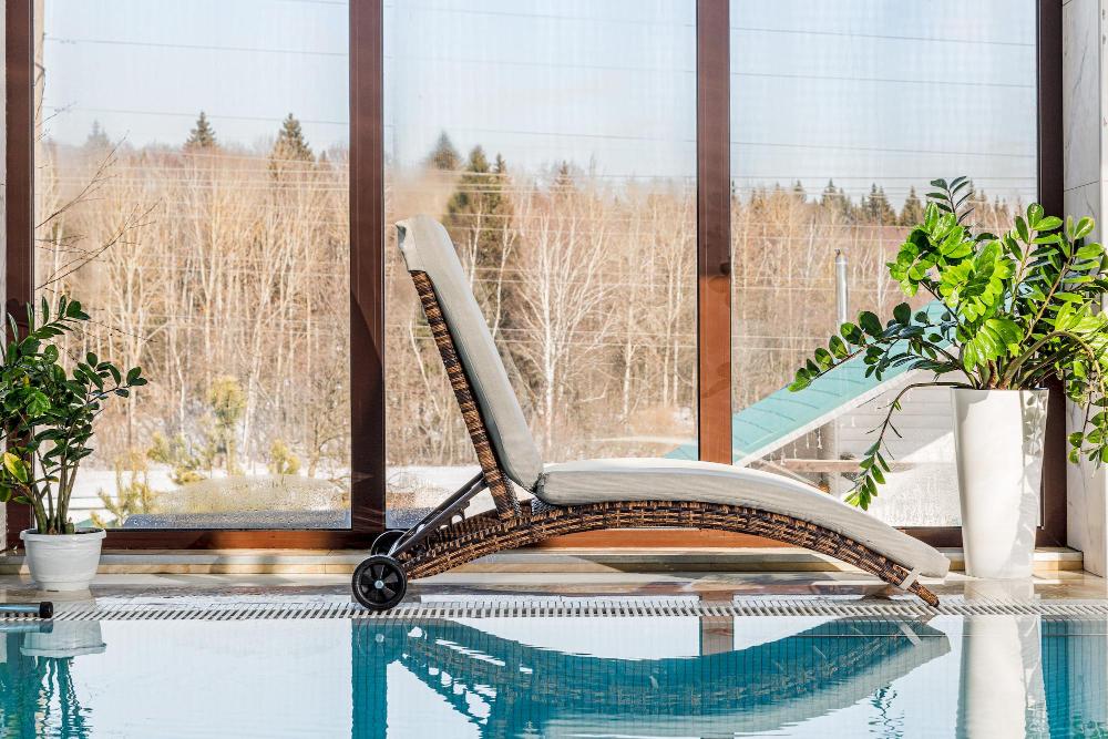 Шезлонг Agata Royal Family из искусственного ротанга с матрасом, цвет коричневый фото 3