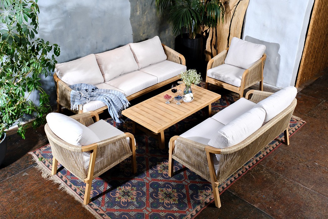 Стол садовый кофейный из акации RIMINI Joygarden фото 5