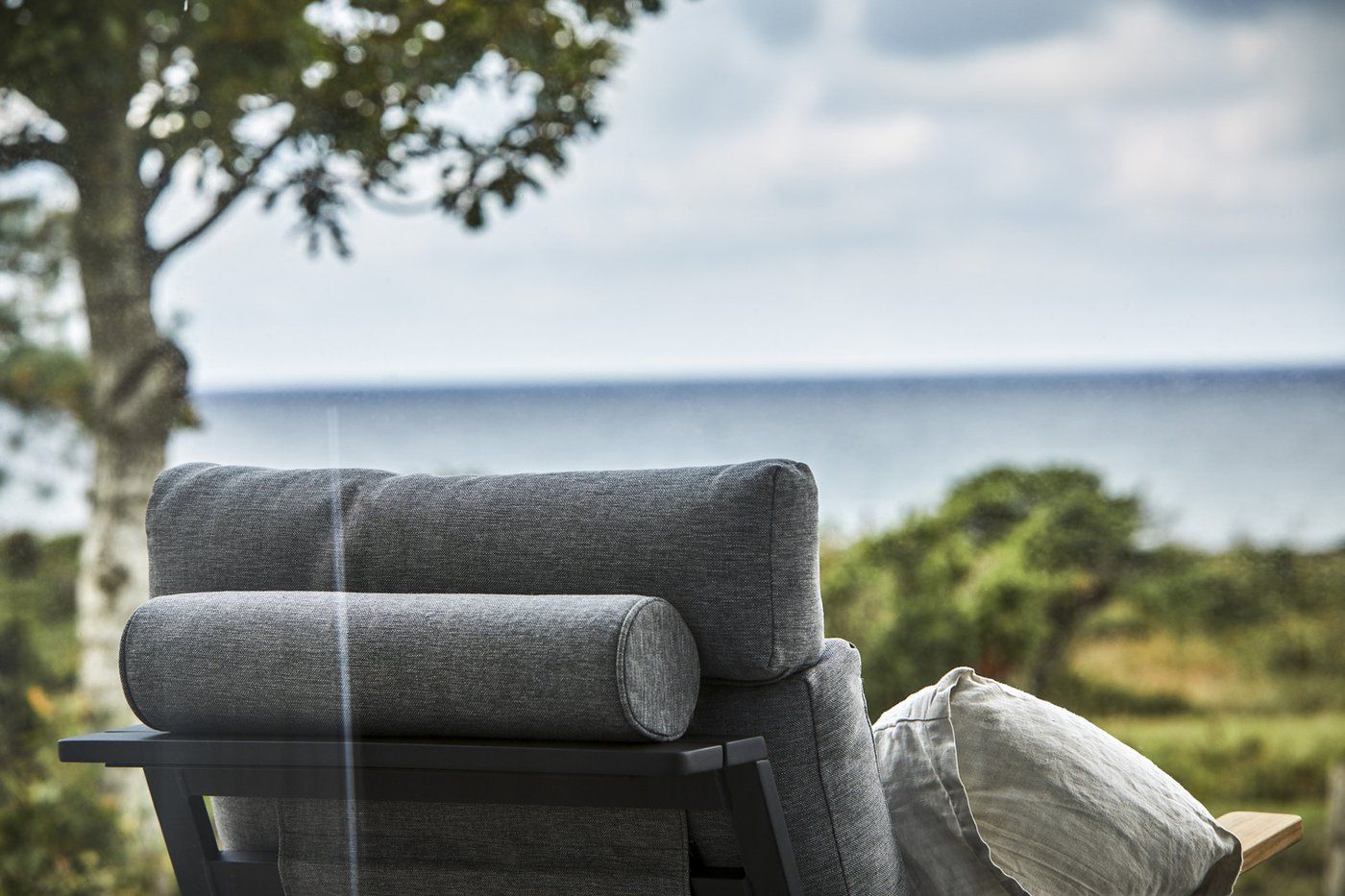 Комплект лаунж мебели Malmo Brafritid с 3-х местным диваном,антрацит/серый, алюминий фото 2