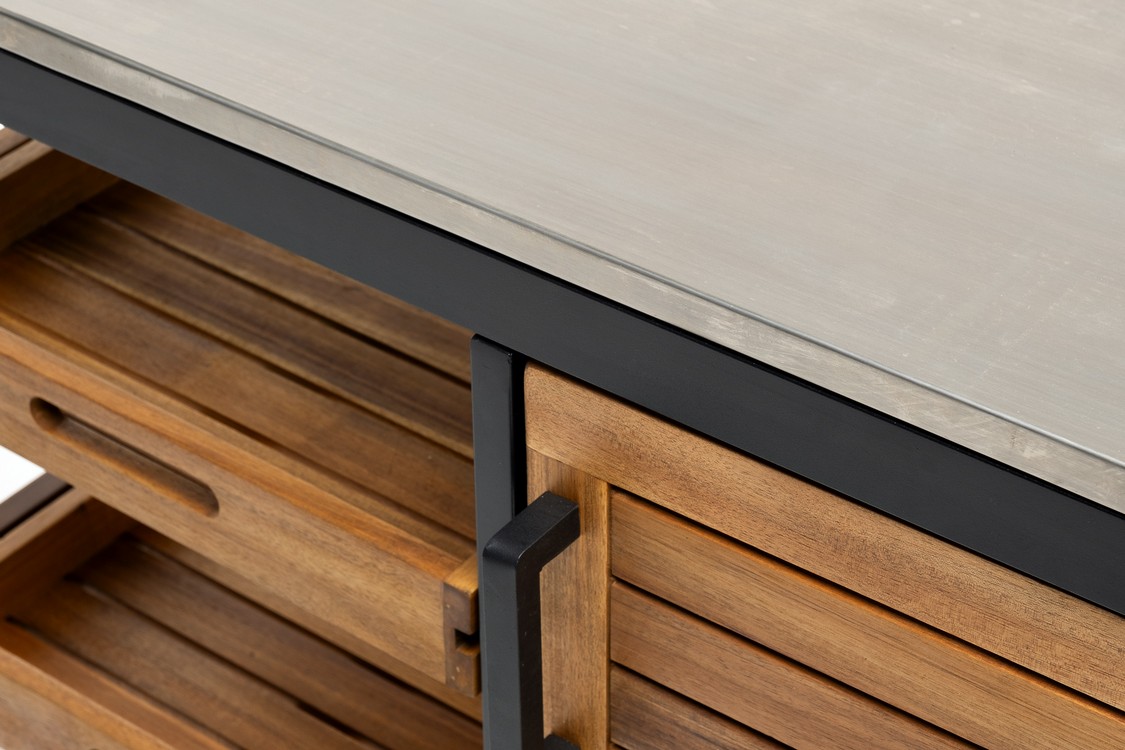 Стол сервировочный NOURD столешница нержавеющая сталь Joygarden фото 8