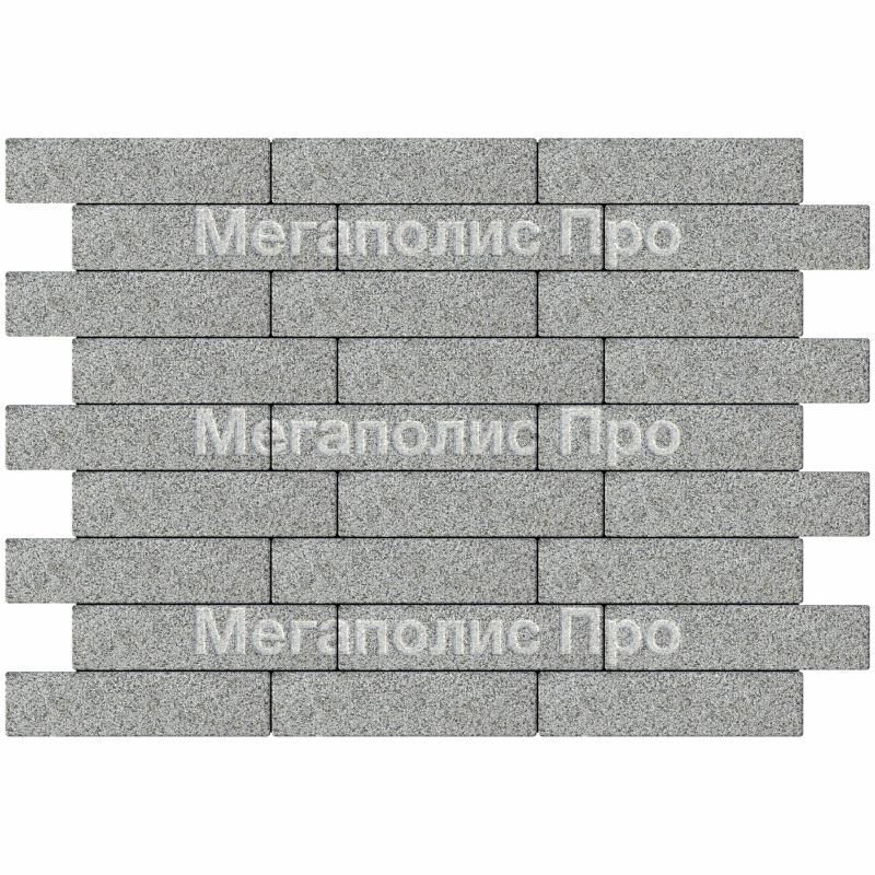 Тротуарная плитка Braer Ригель 2.0 320x80x60 мм Гранит на сером фото 2