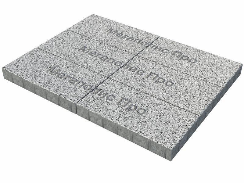 Тротуарная плитка Выбор Прямоугольник Б.5.П.8 600х300х80 мм Стоунмикс Белый с черным фото 3