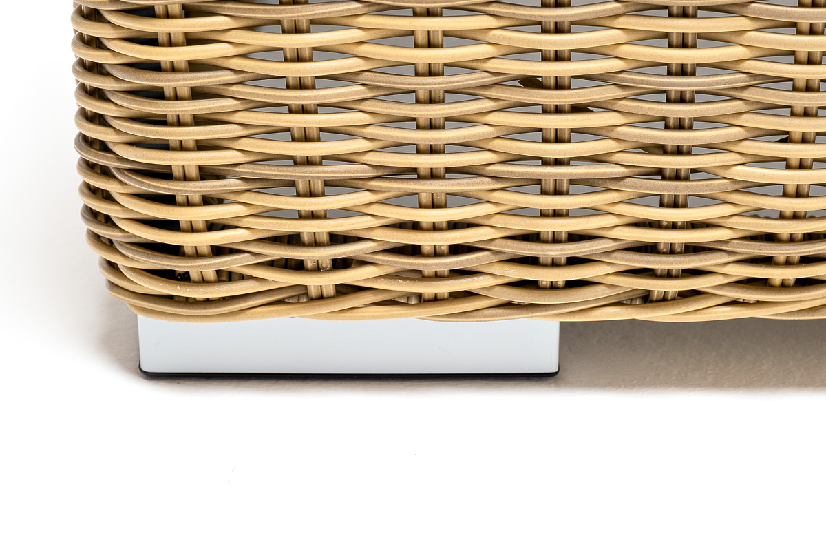 Боно журнальный столик из искусственного ротанга, цвет соломенный фото 6