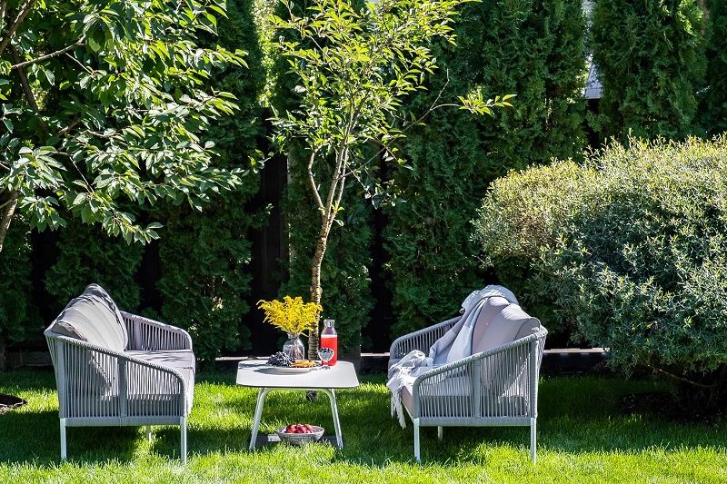 Диван двухместный Канны 4SIS из роупа (веревки), цвет светло-серый фото 5