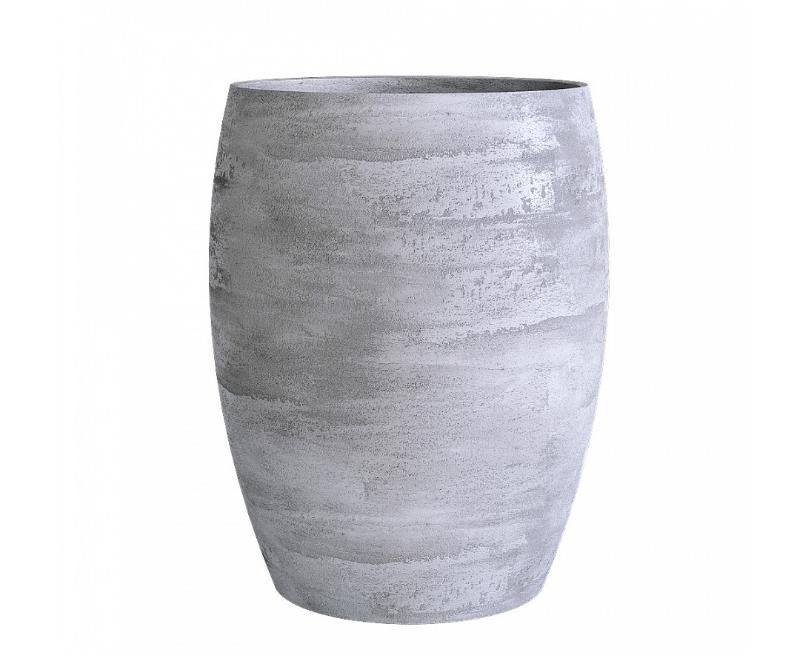 Кашпо Concretika Овал D30 H41 Конкрит грей лайт фото 1