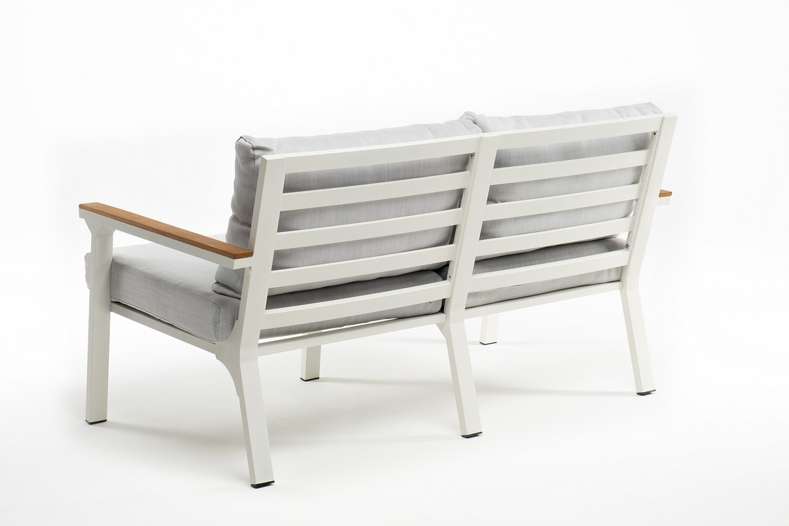 Диван из алюминия CONCORDE 3-х местный белый Joygarden фото 5