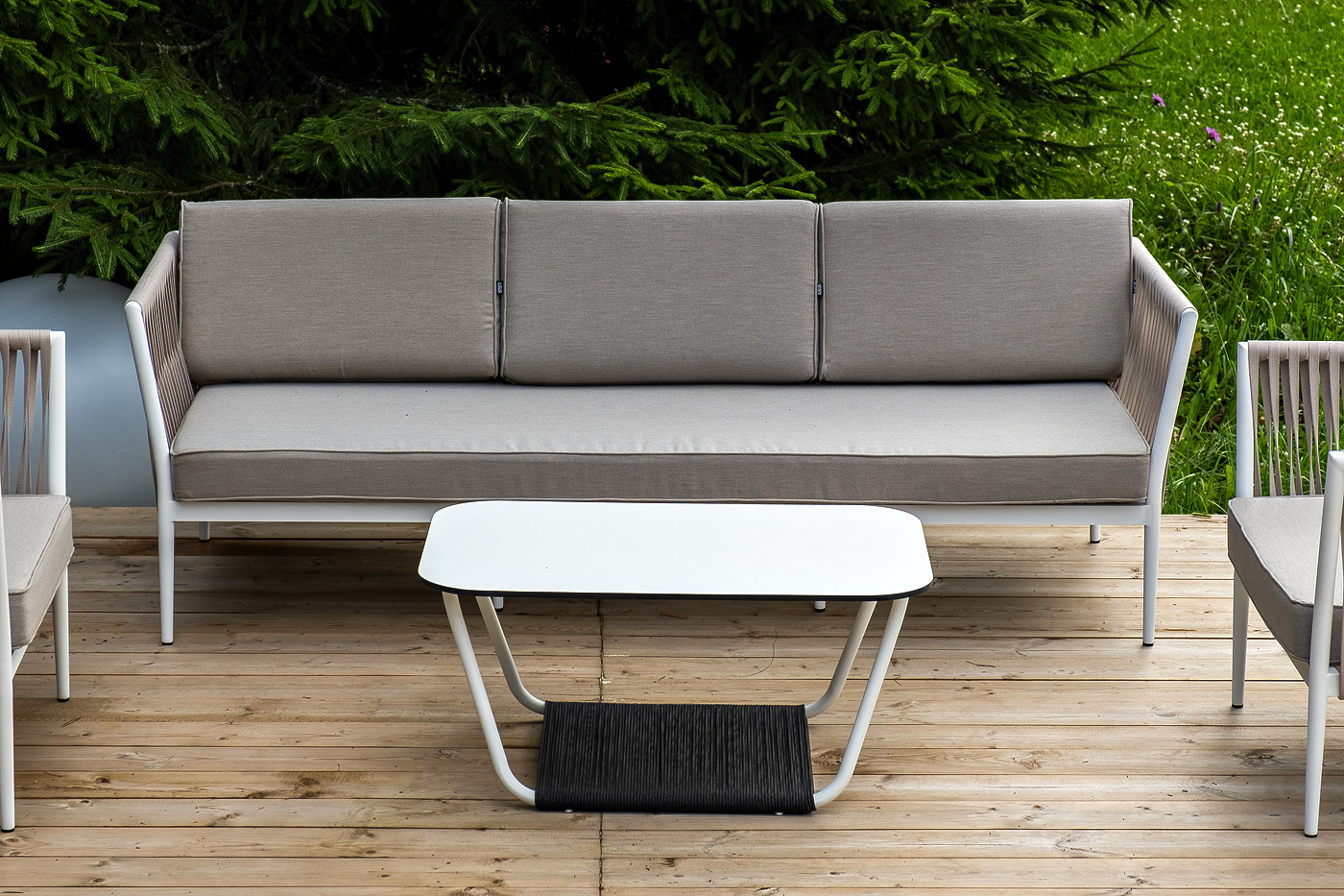 Касабланка лаунж-зона плетеная из роупа 5-местная, цвет бежевый фото 7