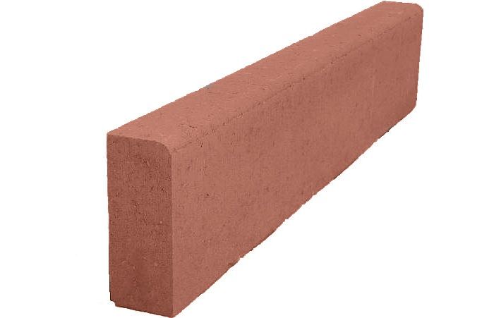Бордюр тротуарный Спецбетон 1000х200х80 мм Красный фото 1