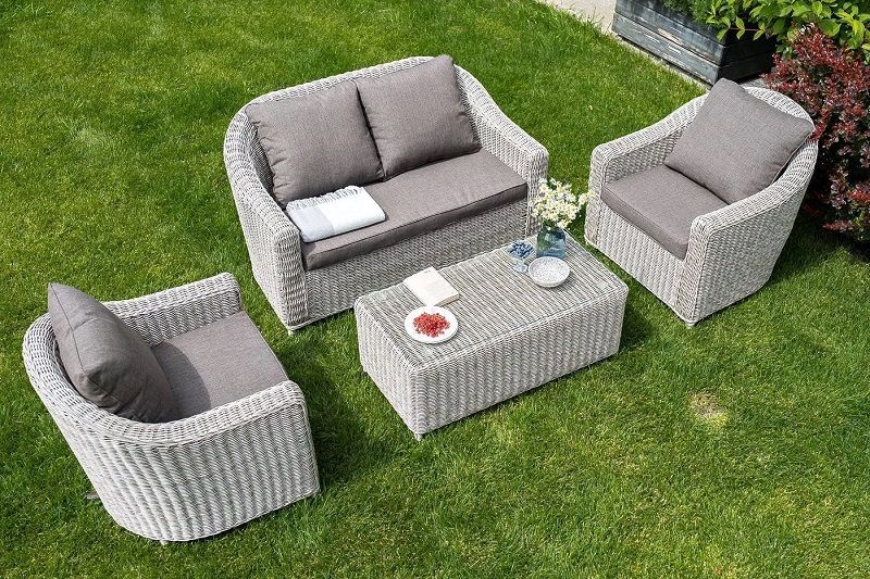 Кресло Кон Панна 4SIS из искусственного ротанга, цвет бежевый фото 5