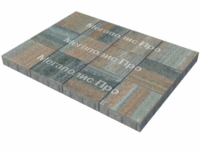 Тротуарные плиты Выбор Квадрат Б.1.К.6 300х300х60 мм Листопад Гранит Клен фото 3