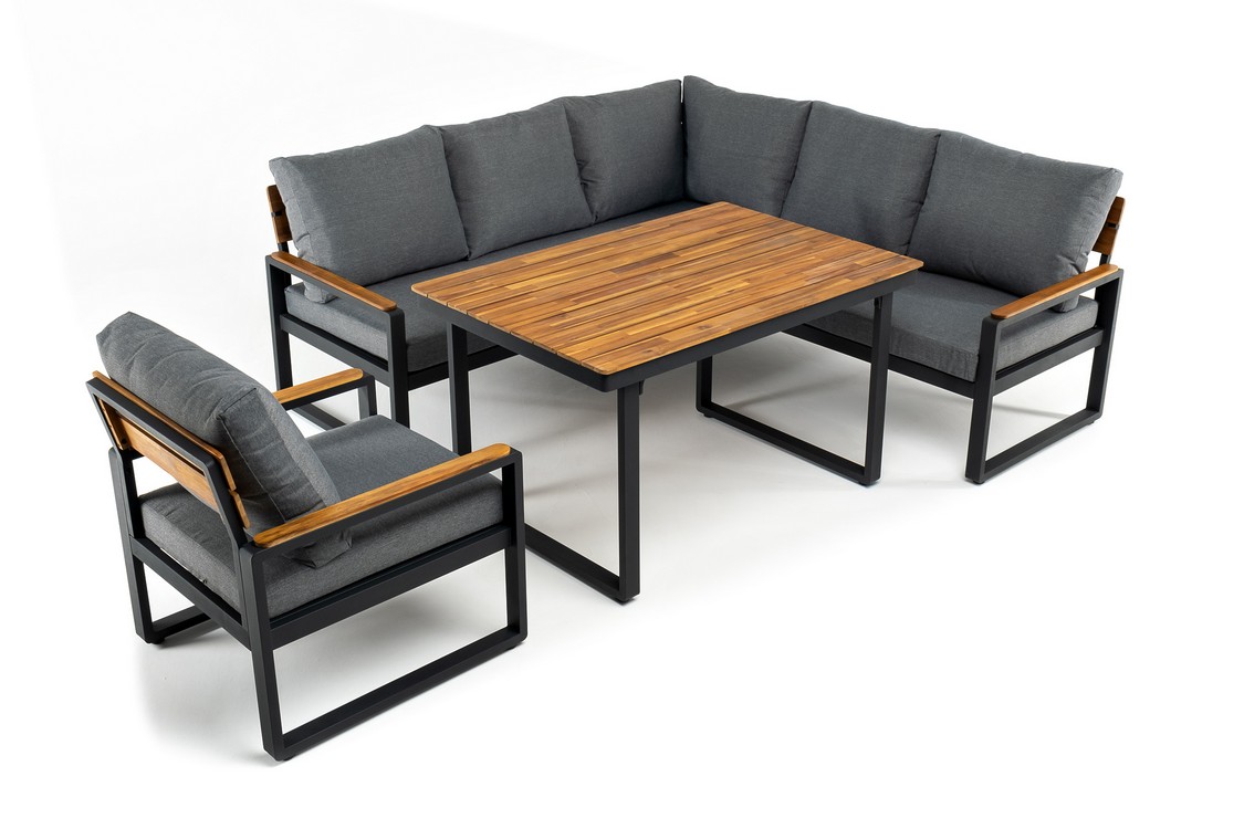 Лаунж зона из алюминия TOPA L с обеденным столом Joygarden фото 2