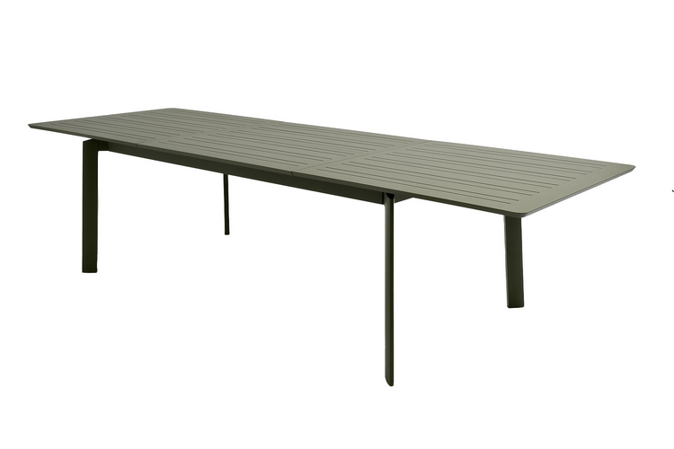 Обеденный стол из алюминия ГОНЗО раздвижной 200/300 см олива Joygarden фото 2