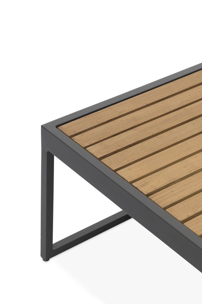 Кофейный стол Amal Brafritid антрацит/натуральный, алюминий/тик фото 4