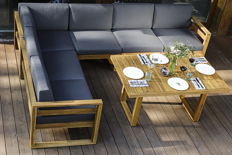 Софа BOOKA 2-х местная с правым подлокотником из акации Joygarden фото 5