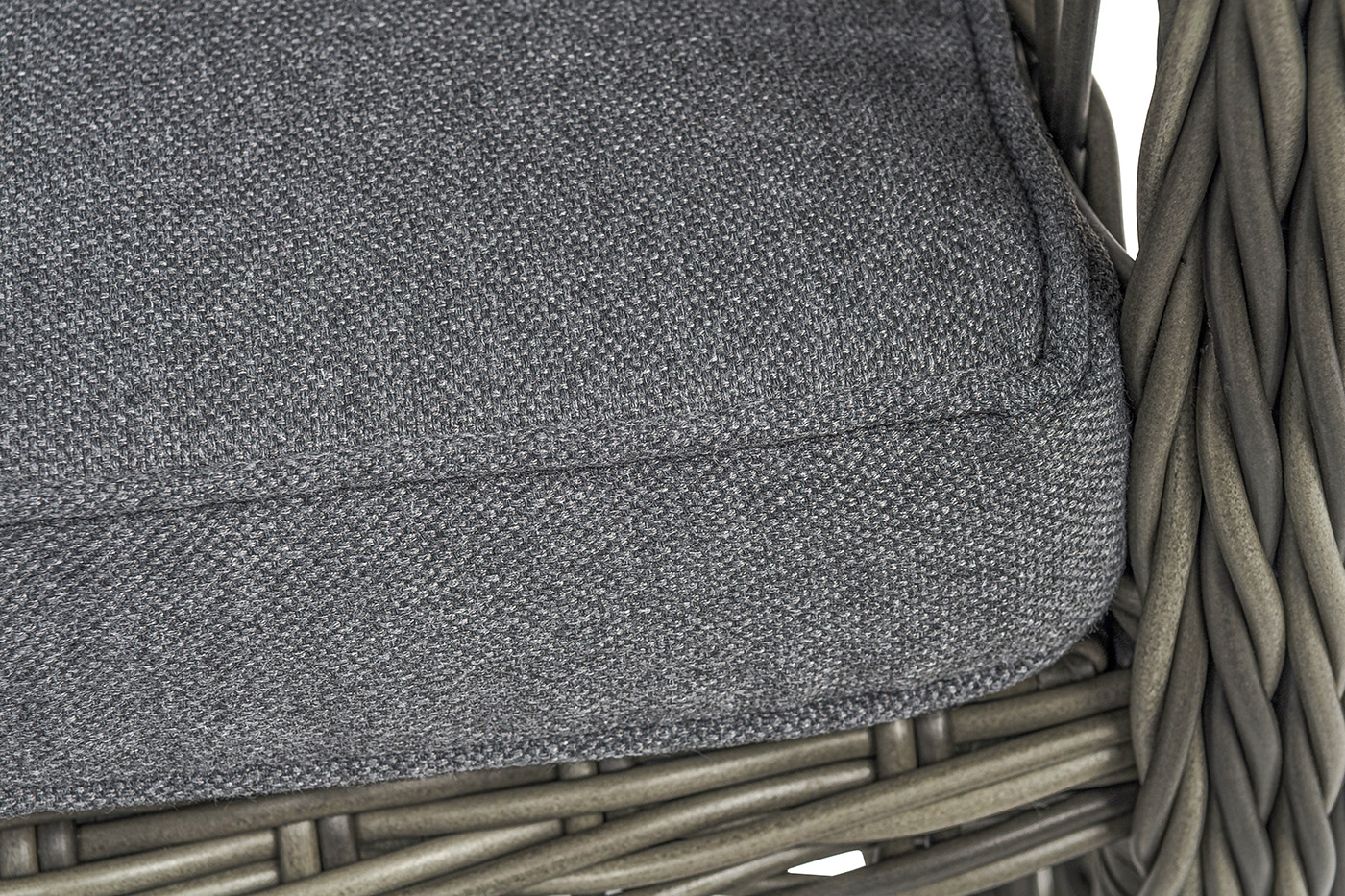 Цесена кресло плетеное из искусственного ротанга, цвет графит фото 6