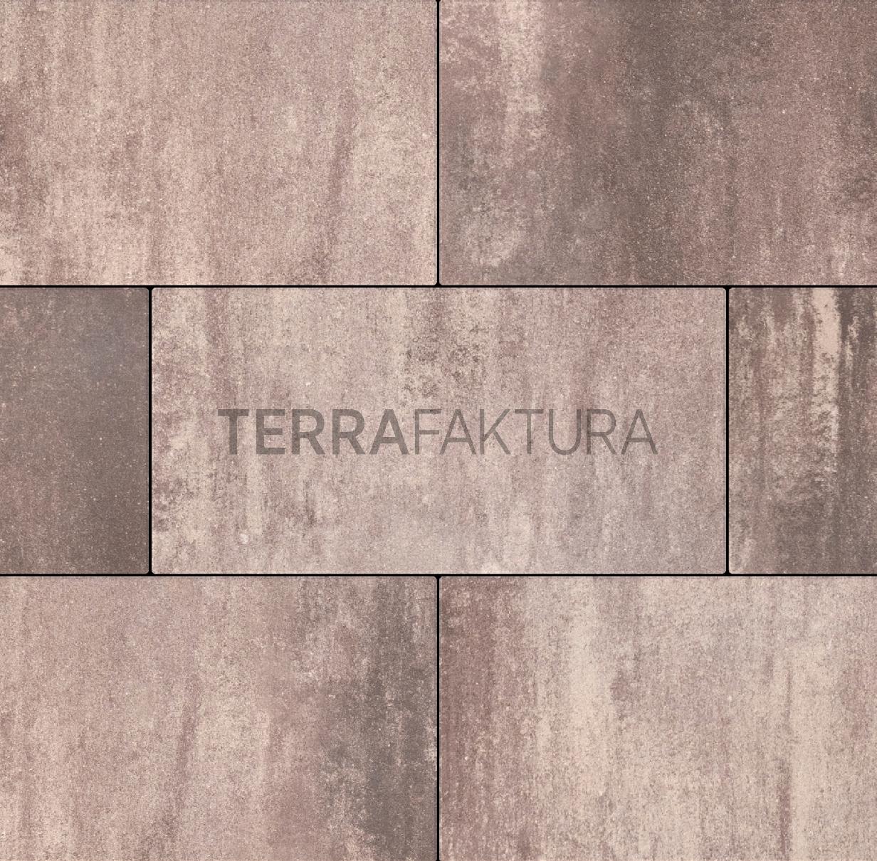 Тротуарная плитка Terrafaktura Урбан 600x300x80 мм Бархатный закат фото 1