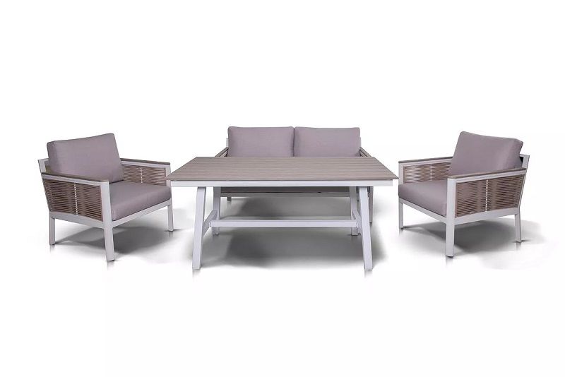 Лаунж-зона Сан Ремо 4SIS из роупа (веревки), цвет серо-коричневый фото 1