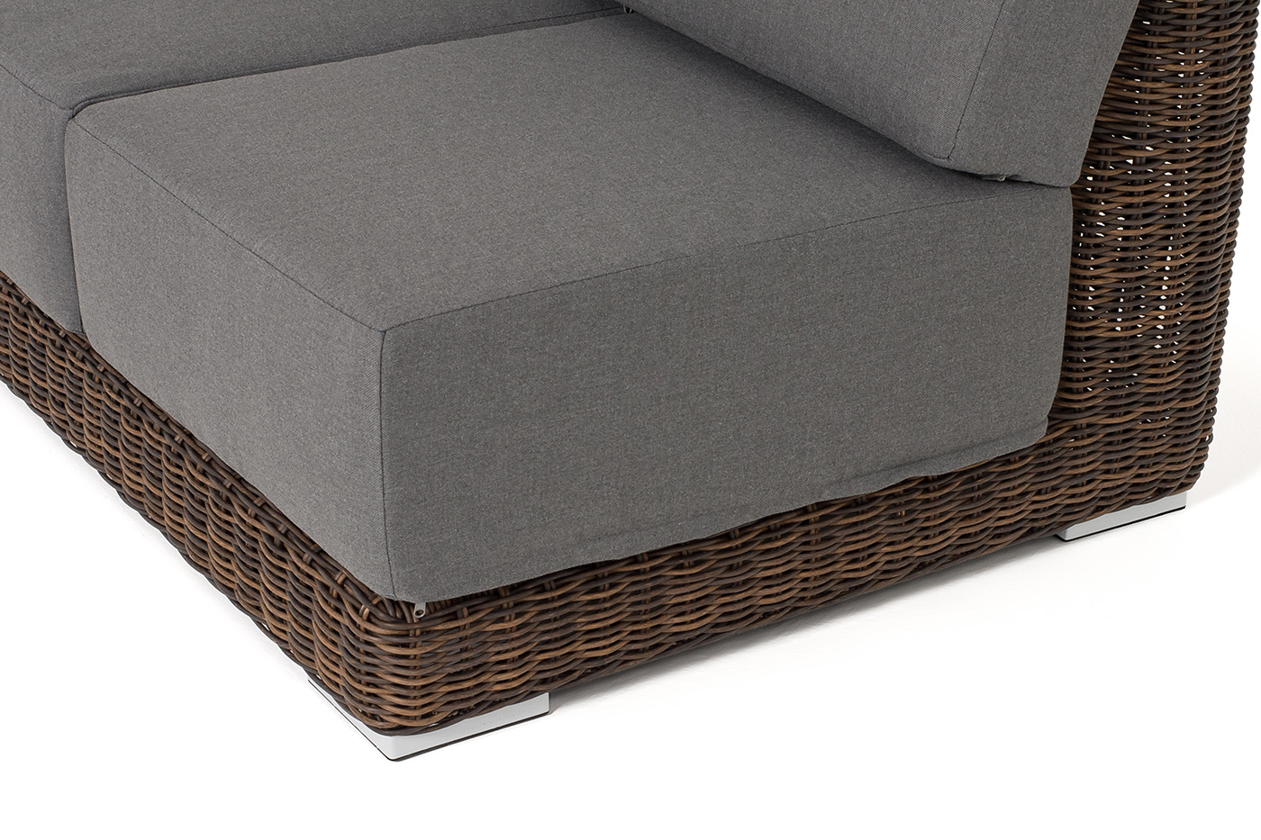 Капри модуль диванный правый с подушками, цвет коричневый фото 5